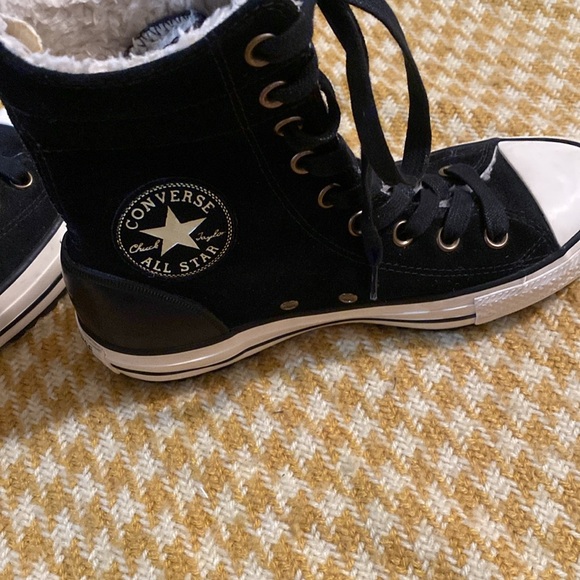 Converse Faux Fur High Tops - Picture 9 of 11